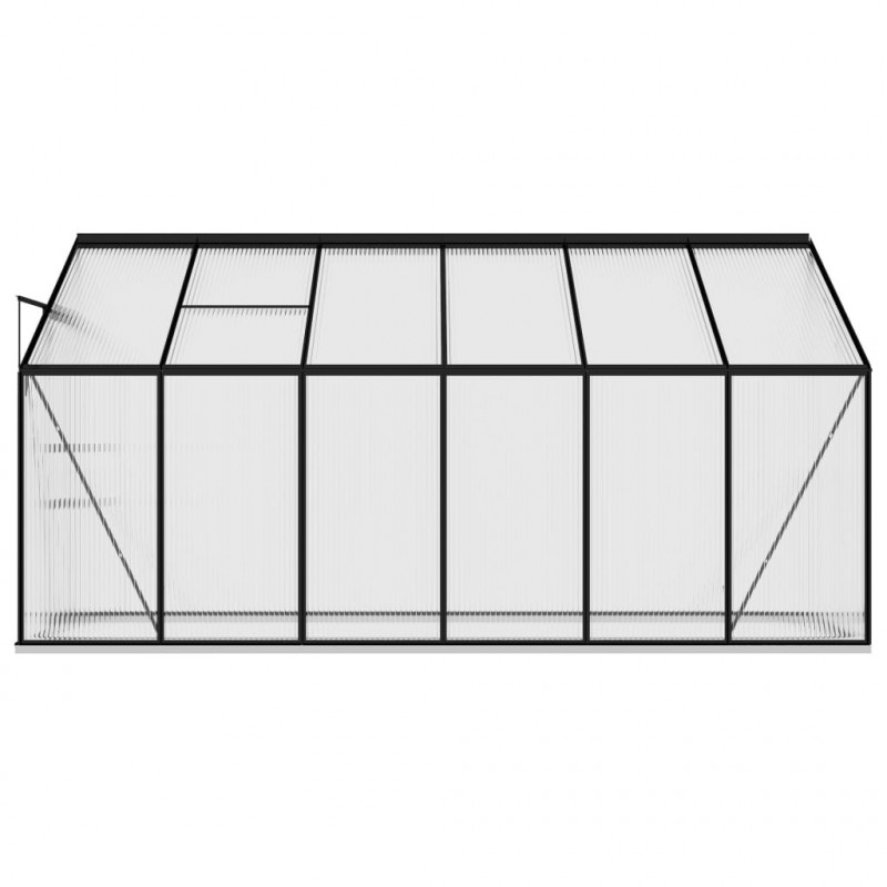 Szklarnia, antracytowa, aluminium, 7,77 m³