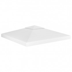 2-poziomowe zadaszenie altany, 310 g/m² 3x3 m, białe
