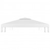 2-poziomowe zadaszenie altany, 310 g/m² 3x3 m, białe
