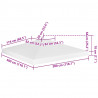2-poziomowe zadaszenie altany, 310 g/m² 3x3 m, białe