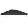 Zadaszenie altany ogrodowej, 270 g/m², 4x3 m, czarne