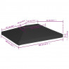 Zadaszenie altany ogrodowej, 270 g/m², 4x3 m, czarne