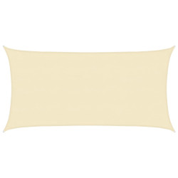 Żagiel przeciwsłoneczny, 160 g/m², kremowy, 4x7 m, HDPE