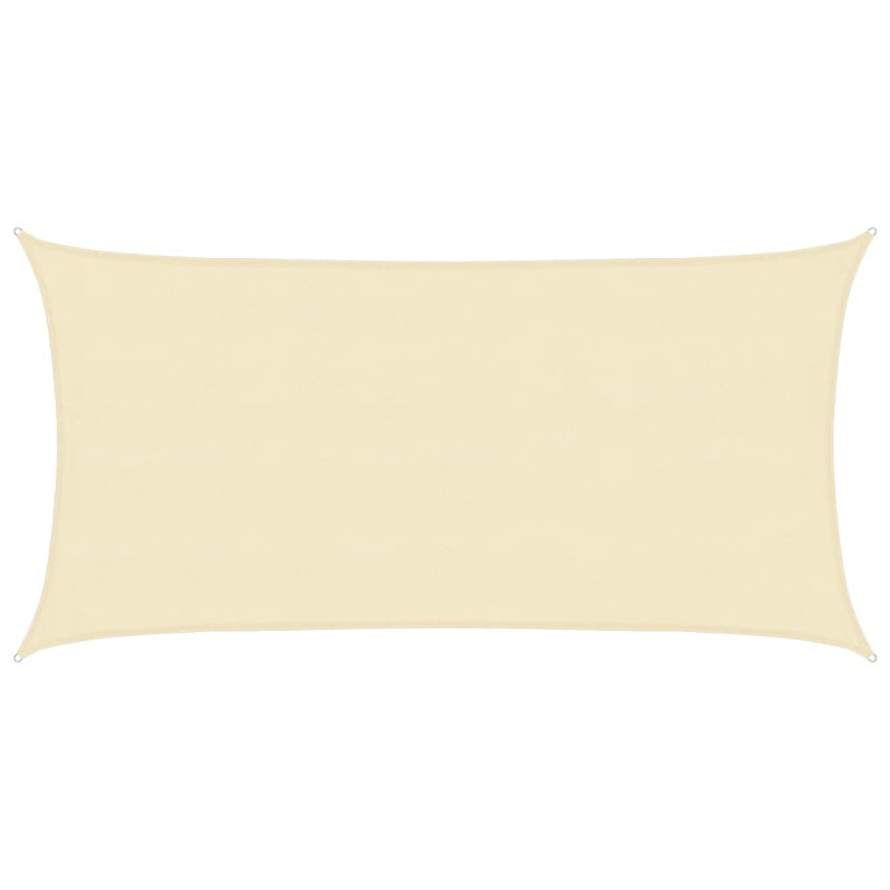 Żagiel przeciwsłoneczny, 160 g/m², kremowy, 4x7 m, HDPE