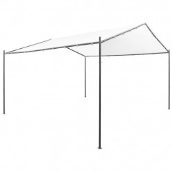 Altana ogrodowa, 400x400x260 cm, biała, 180 g/m²