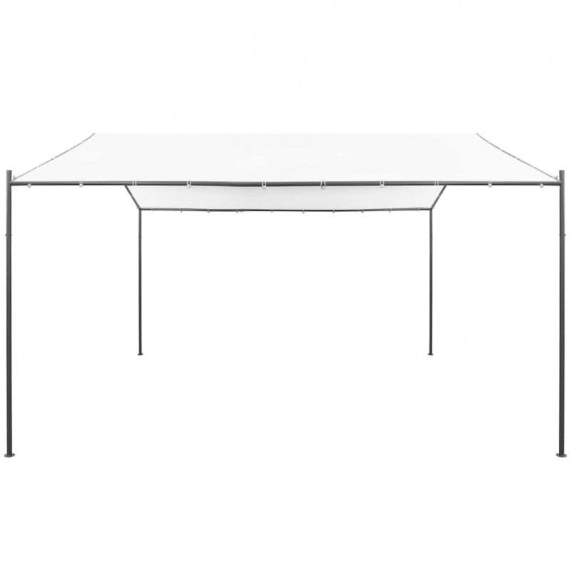 Altana ogrodowa, 400x400x260 cm, biała, 180 g/m²
