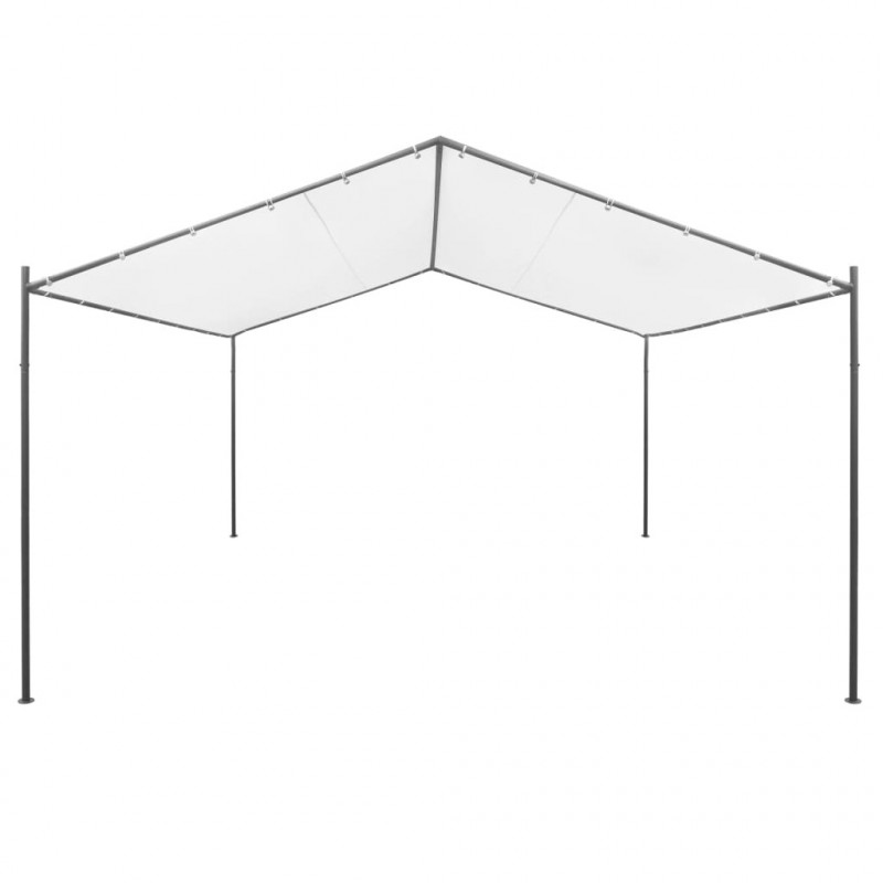 Altana ogrodowa, 400x400x260 cm, biała, 180 g/m²
