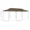 Altana, 600x298x270 cm, taupe, 180 g/m²