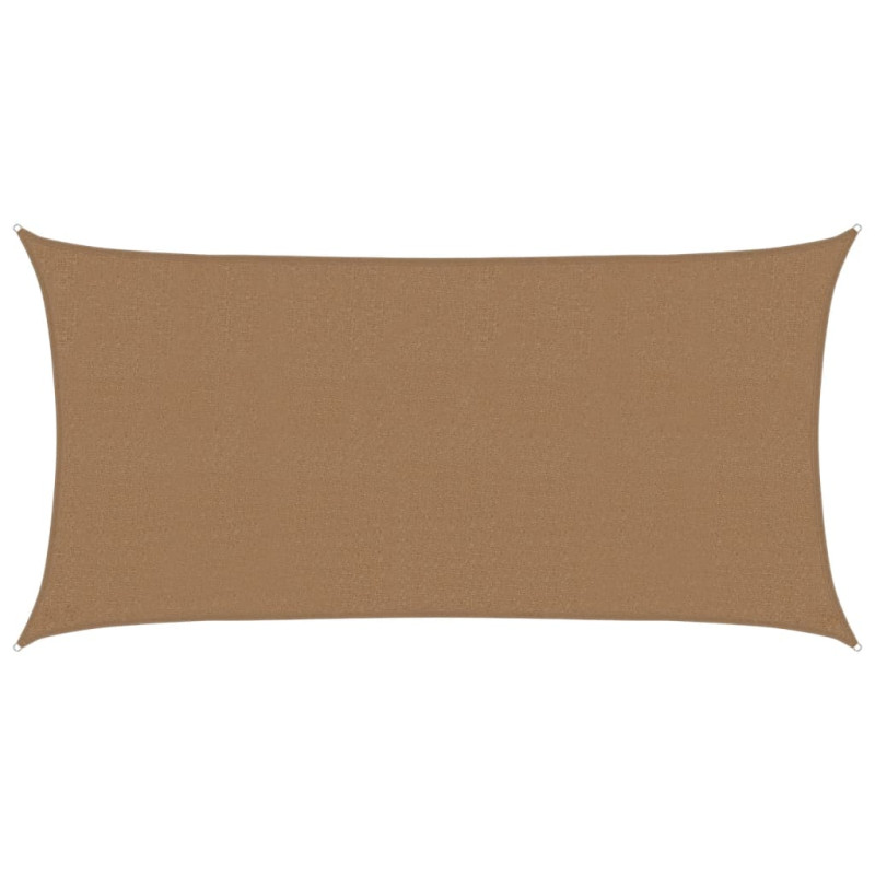 Żagiel przeciwsłoneczny, 160 g/m², taupe, 2x3,5 m, HDPE