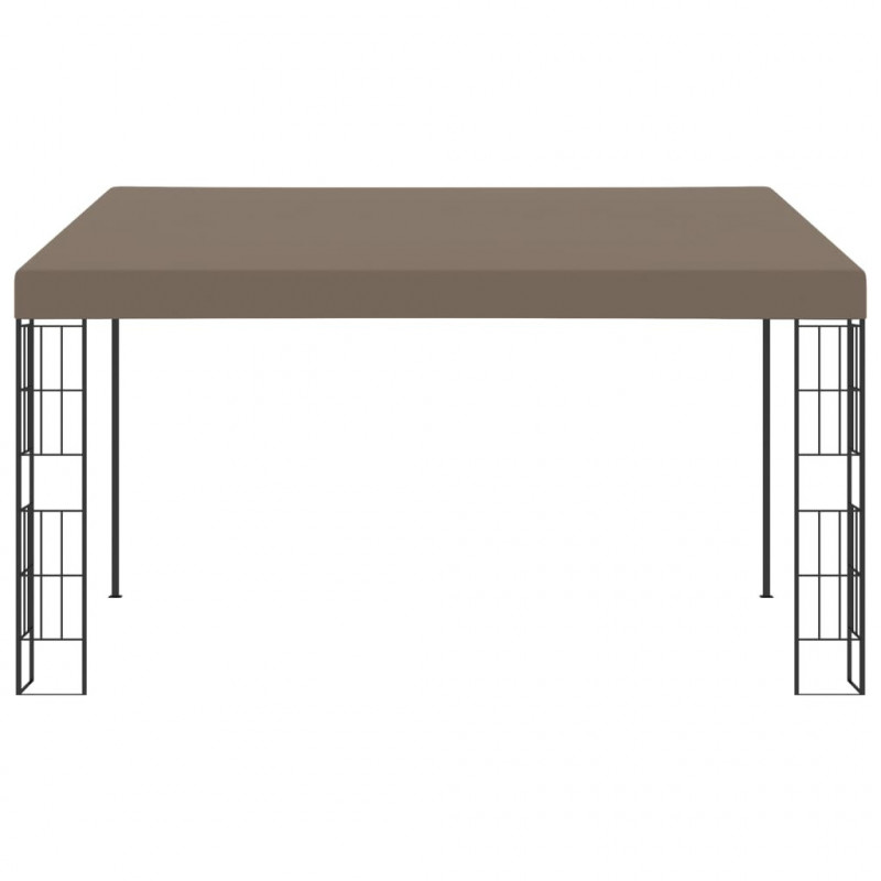 Altana przyścienna, 4 x 3 m, taupe, tkanina