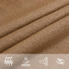 Żagiel przeciwsłoneczny, 160 g/m², taupe, 2x3,5 m, HDPE