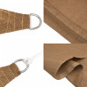 Żagiel przeciwsłoneczny, 160 g/m², taupe, 2x3,5 m, HDPE