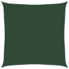 Żagiel przeciwsłoneczny, 160 g/m², ciemnozielony, 4x4 m, HDPE
