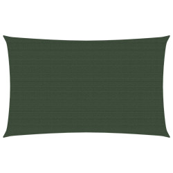 Żagiel przeciwsłoneczny, 160 g/m², ciemnozielony, 3,5x5 m, HDPE