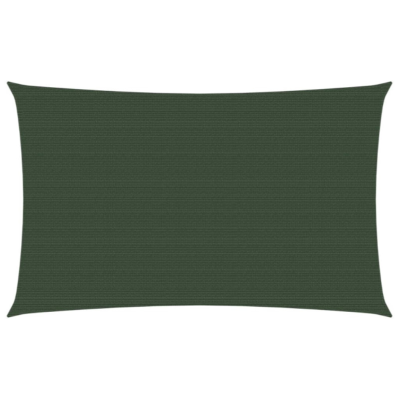 Żagiel przeciwsłoneczny, 160 g/m², ciemnozielony, 3,5x5 m, HDPE