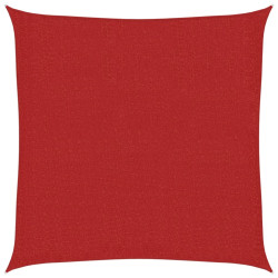 Żagiel przeciwsłoneczny, 160 g/m², czerwony, 2x2 m, HDPE
