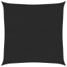Żagiel przeciwsłoneczny, 160 g/m², czarny, 5x5 m, HDPE