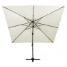 Parasol ogrodowy Cantilever z podwójnym blatem 300x300 cm, piaskowy
