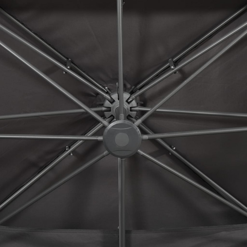 Parasol ogrodowy Cantilever z podwójnym blatem, antracytowy 400x300 cm