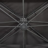 Parasol ogrodowy Cantilever z podwójnym blatem, antracytowy 400x300 cm
