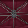 Parasol ogrodowy Cantilever z podwójnym blatem Bordeaux Red 400x300 cm
