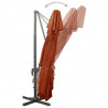 Parasol ogrodowy Cantilever z podwójnym blatem, terakota 400x300 cm