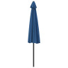 Półparasol balkonowy, aluminium, niebieski, 300x155x223 cm