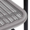 Krzesła ogrodowe, 4 szt., rattan syntetyczny i stal, 110 kg