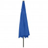 Parasol ogrodowy z LED, 400 cm, niebieski