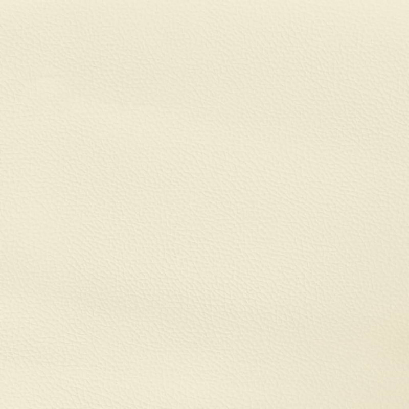 Rama łóżka z zagłówkiem, kremowa, 90x200 cm, sztuczna skóra
