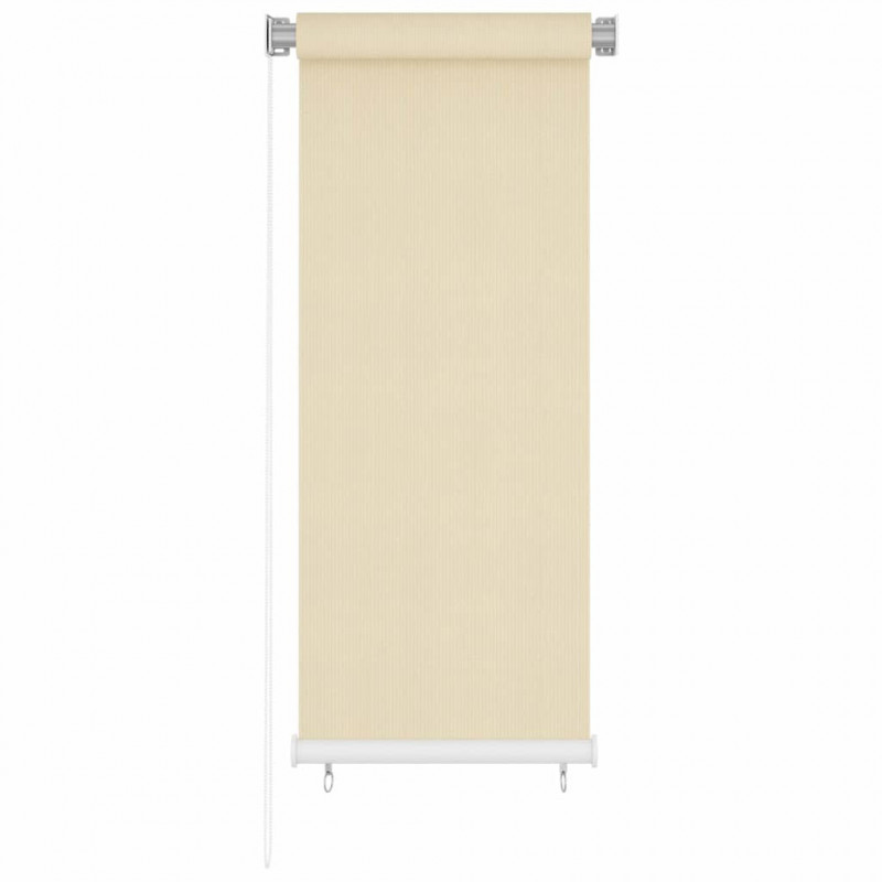Roleta zewnętrzna, kremowa, 60x140 cm, HDPE