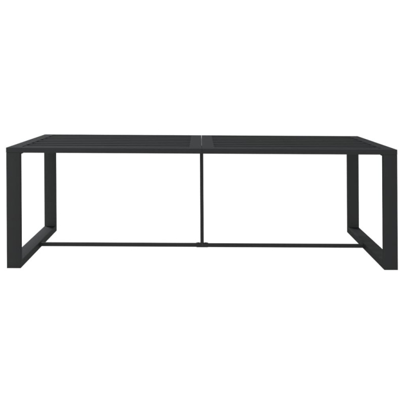 Stół ogrodowy, antracytowy, 120x60x66 cm, aluminium