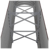 Podwyższona donica, malowana proszkowo stal, 260x40x68 cm, brąz