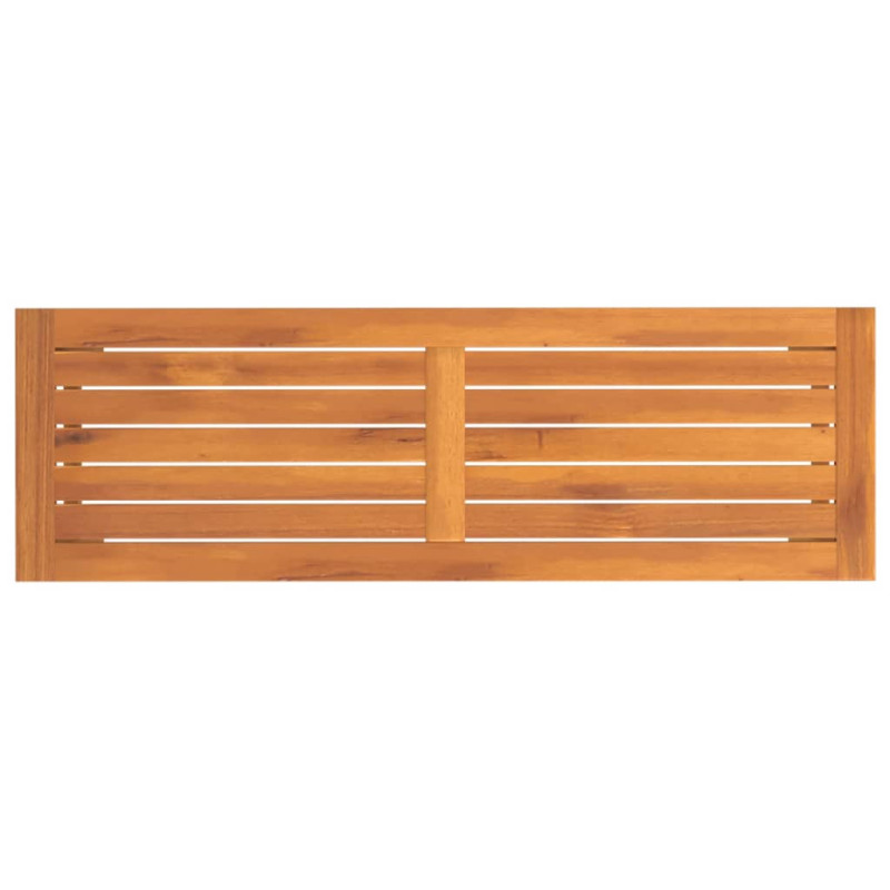 Ławka ogrodowa, 110x35x45 cm, lite drewno akacjowe