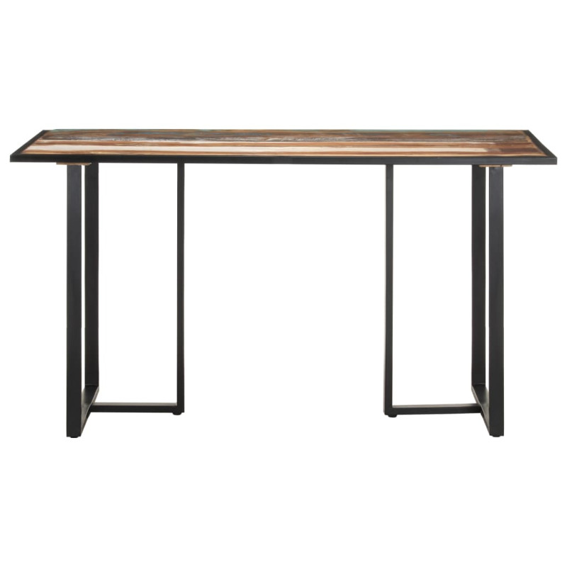 Stół jadalniany, 140 cm, lite drewno z odzysku