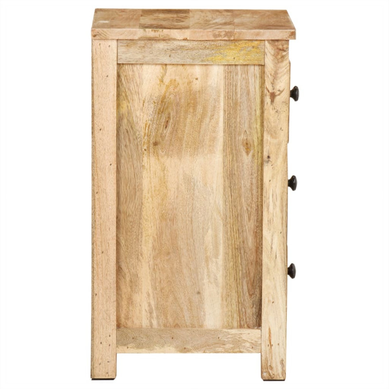 Stolik nocny, 45x35x60 cm, lite drewno mango