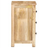 Stolik nocny, 45x35x60 cm, lite drewno mango