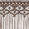 Zasłona z makramy, kolor taupe, 140 x 240 cm, bawełna