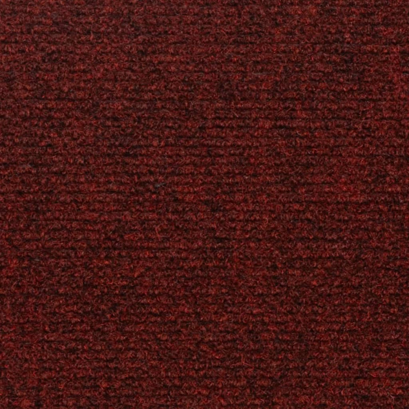 Samoprzylepne nakładki na schody, 15 szt., 60x25 cm, czerwone