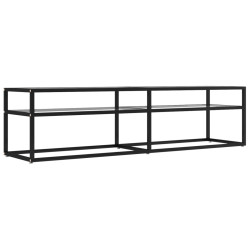 Szafka pod TV, przezroczysta, 160x40x40,5 cm, hartowane szkło