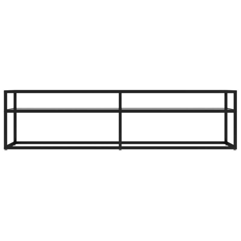 Szafka pod TV, przezroczysta, 160x40x40,5 cm, hartowane szkło