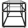 Szafka pod TV, przezroczysta, 160x40x40,5 cm, hartowane szkło