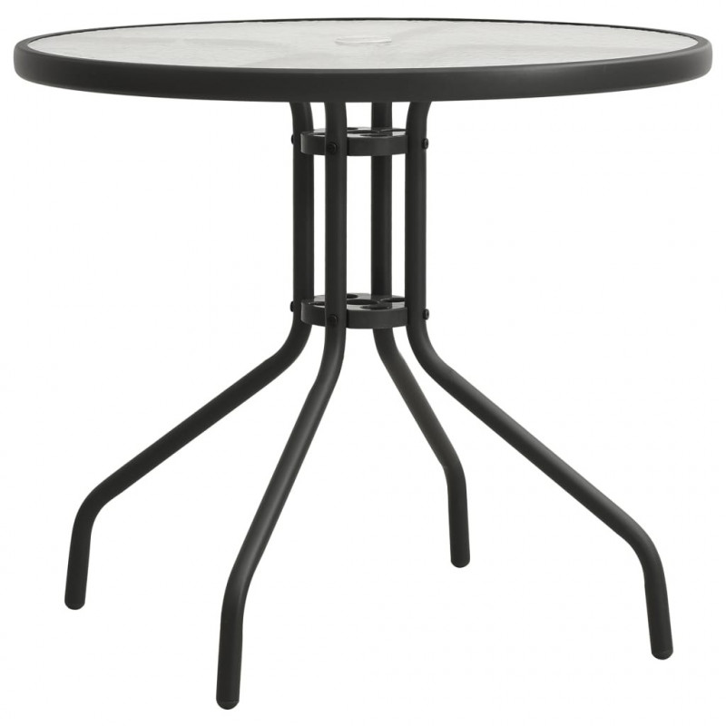 Stolik bistro, antracytowy, Ø80x71 cm, stal