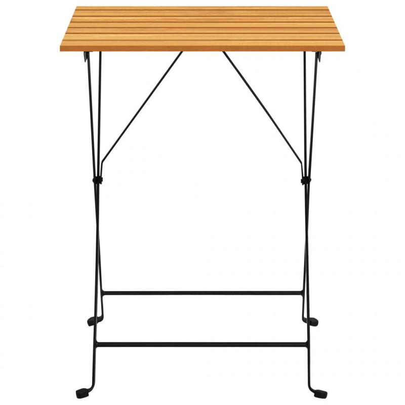 Stolik bistro, 55x54x71 cm, lite drewno akacjowe