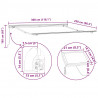 Rama markizy Ze LED Lights Biały 300 x 250 cm Aluminium