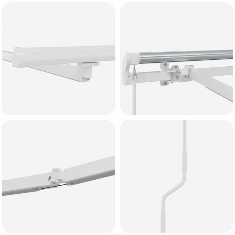 Rama markizy Ze LED Lights Biały 500 × 350 cm Aluminium