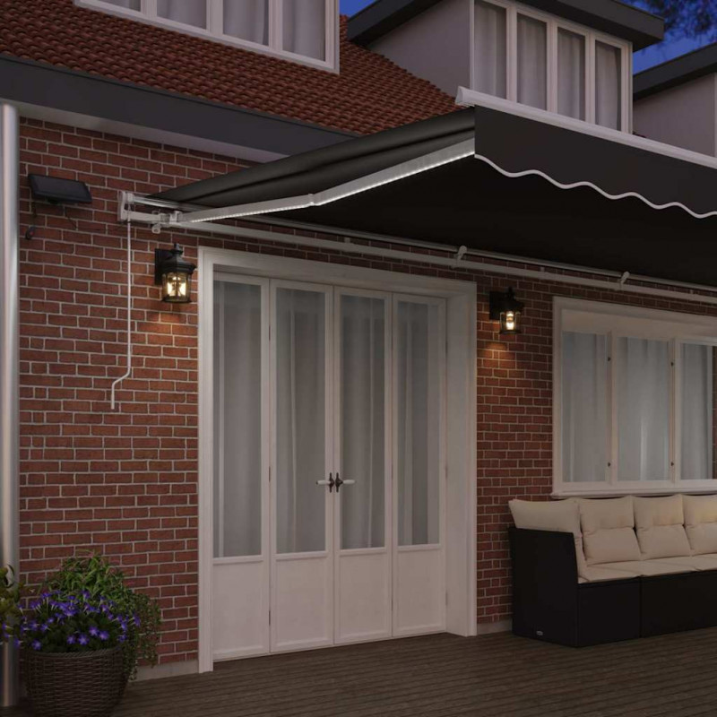 Rama markizy Ze LED Lights Biały 600 × 350 cm Aluminium