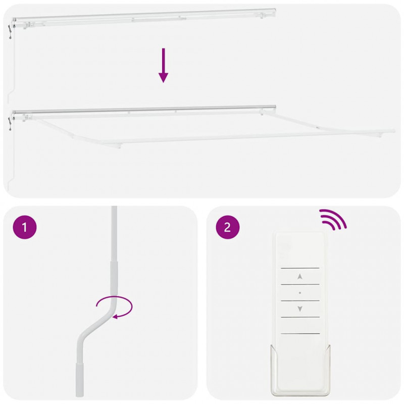Rama markizy Biały 500 × 300 cm Aluminium