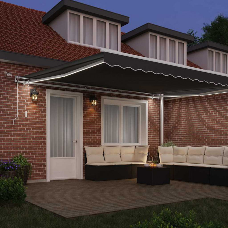 Rama markizy Ze LED Lights Biały 500 × 350 cm Aluminium