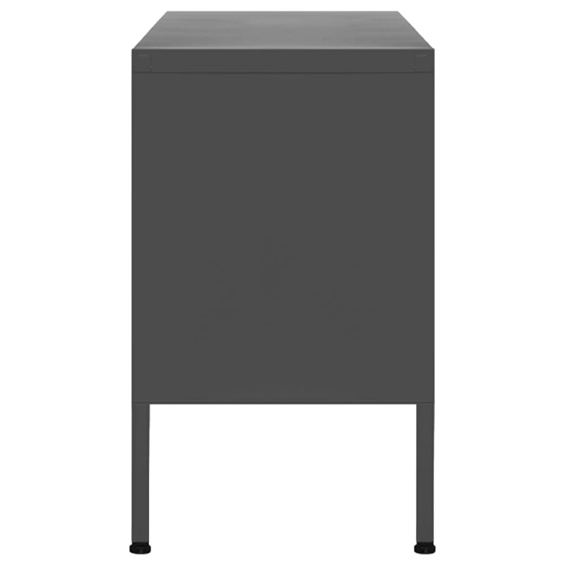 Szafka pod telewizor, antracytowa, 105x35x50 cm, stalowa